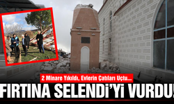 Şiddetli fırtına Selendi'yi vurdu!