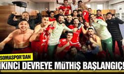 Somaspor, zorlu deplasmandan 3 puanla döndü
