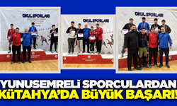 Yunusemre’nin genç güreşçileri Kütahya’dan madalyalarla döndü