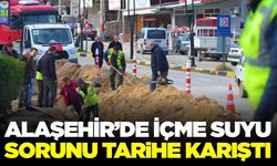 Alaşehir'de içme suyu hattı yenilendi