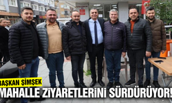 Başkan Şimşek, esnaf ve vatandaşlarla bir araya geldi