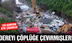 Bozköy Deresi'nden 150 kamyon atık çıkarıldı