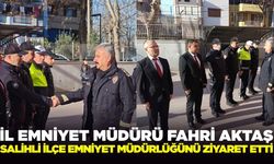 Emniyet Müdürü Aktaş Salihli İlçe Emniyet Müdürlüğünü ziyaret etti
