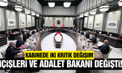 Kabinede iki kritik gelişme: Adalet ve İçişleri Bakanları değişti