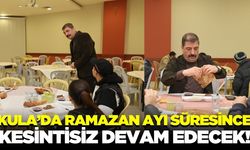 Kula'da ilk iftar heyecanı: Yüzlerce vatandaş bir araya geldi!