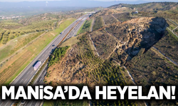 Manisa'da korkutan heyelan!