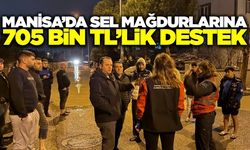 Manisa'da sel mağdurlarına binlerce liralık destek