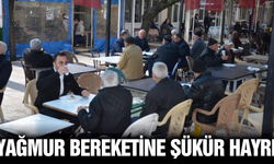 Manisa'da yağışların ardından bin kişilik şükür yemeği