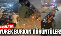 Manisa'da yürek burkan görüntü!