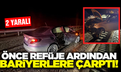 Manisa'da yağışlı hava kaza getirdi: 2 yaralı