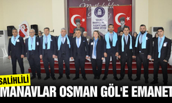 Salihli Manavlar ve Pazarcılar Esnaf Odası'nda bayrak değişimi