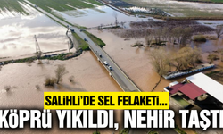 Salihli'de sağanak yağış hayatı felç etti!