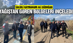 Salihli'de şiddetli yağış sonrası hasar tespit çalışmaları başladı