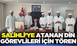 Salihli'de din görevlileri için tören düzenlendi