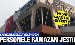 Sarıgöl Belediyesi'nden kadın personele 'Ramazan' kolaylığı!