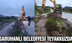 Saruhanlı Belediyesi'nden yağış mesaisi!