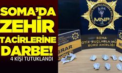 Soma'da Narkotik Operasyonu: 4 Tutuklama