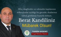 Sarıgöl Belediyesi'nden Berat Kandili Mesajı