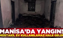 Turgutlu’da Müstakil Ev Alevlere Teslim Oldu: Ev Kullanılamaz Hale Geldi
