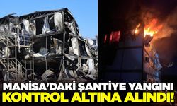 Manisa'da İşçi konteynerinde yangın!