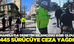 Manisa'da motosiklet denetimi: 445 sürücüye ceza yağdı