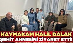 Sarıgöl Kaymakamı Halil Dalak'tan şehit annesine ziyaret
