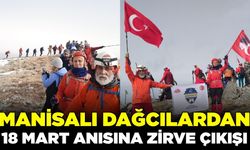 Manisalı dağcılar Kaz Dağlarına tırmandı