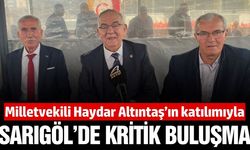 Demokrat Parti Milletvekili Haydar Altıntaş Sarıgöl'de