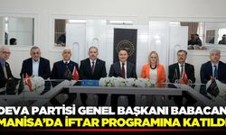 DEVA Partisi Genel Başkanı Ali Babacan Manisa'da konuştu!