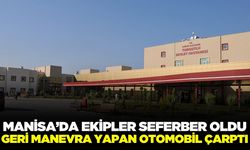 Manisa'da geri manevra yapan otomobil motosiklet sürücüsüne çarptı!
