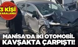 Manisa'da otomobiller çarpıştı: 3 yaralı