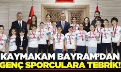 Kaymakam Bayram, sporcuları makamında ağırladı!