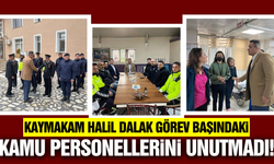 Kaymakam Halil Dalak'tan kamu personeline bayram ziyareti