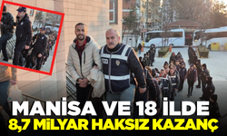 Manisa'nın da aralarında bulunduğu 18 ilde dolandırıcılık operasyonu