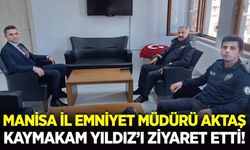 Fahri Aktaş'tan Kaymakam Yıldız’a makamında ziyaret