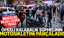 Manisa’da Bıçaklı Kavga: Öfkeli Kalabalık Şüphelinin Motosikletini Parçaladı