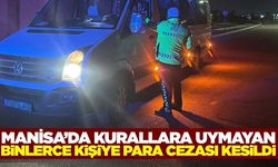 Manisa’da bir haftada 10 bin 28 trafik cezası