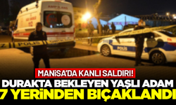 Manisa'da otobüs durağında bıçaklı saldırı: 1 ağır yaralı