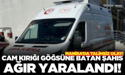Manisa'da Pazaryerinde Cam Kırığı Göğsüne Batan Şahıs Ağır Yaralandı