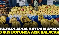 Manisa'da semt pazarlarında bayram güncellemesi