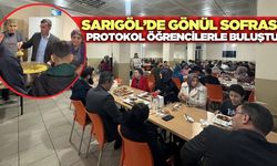 Sarıgöl'de protokol ve öğrenciler aynı sofrada buluştu