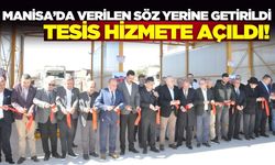 Salihli'de yıllar önce sözü verilmişti: Tesis hizmete açıldı!