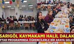 Sarıgöl'de gönül sofrası: Kaymakam Dalak öğrencilerle buluştu