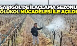 Sarıgöl Ovası bu sefer beyaza değil, maviye bürünüyor