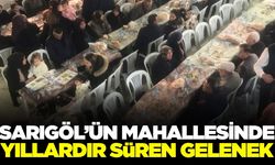 Sarıgöl'de gelenek bozulmadı: Kadir Gecesi iftar yemeği