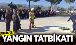 Sarıgöl’de gerçeği aratmayan yangın tatbikatı