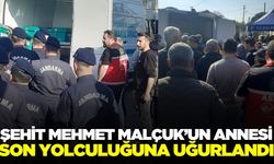 Salihli'de Şehit Mehmet Malçuk’un annesi Şehriye Malçuk sonsuzluğa uğurlandı