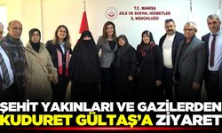 Şehit yakınları ve Gazilerden İl Müdürü Gültaş’a ziyaret