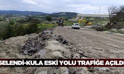 Selendi-Kula eski yolu tekrardan trafiğe açıldı