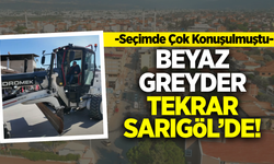 Sarıgöl’de hizmet seferberliği: Beyaz greyder yeniden sahada!